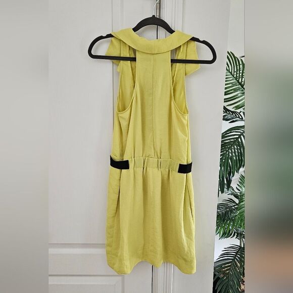 🎁Rachel Roy Yellow Ruffle Sleeveless Dress - Picture 2 of 3